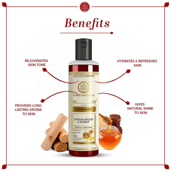 Khadi Natural Sandalwood & Honey Face Wash