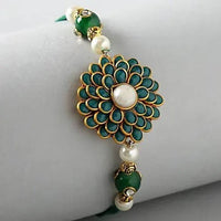 Thumbnail for Premium Beads Rakhi & Box of Choco Swiss - Distacart
