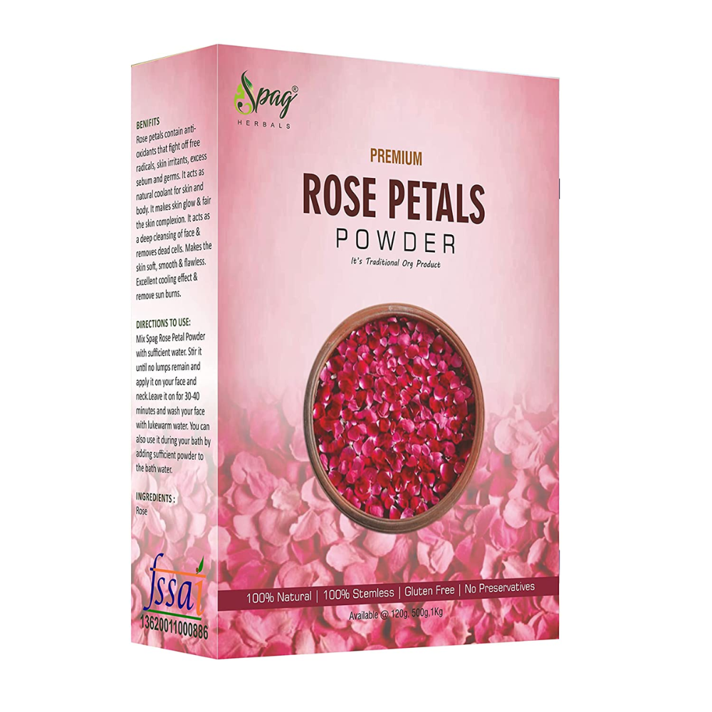 Spag Herbals Premium Rose Petals Powder - Distacart