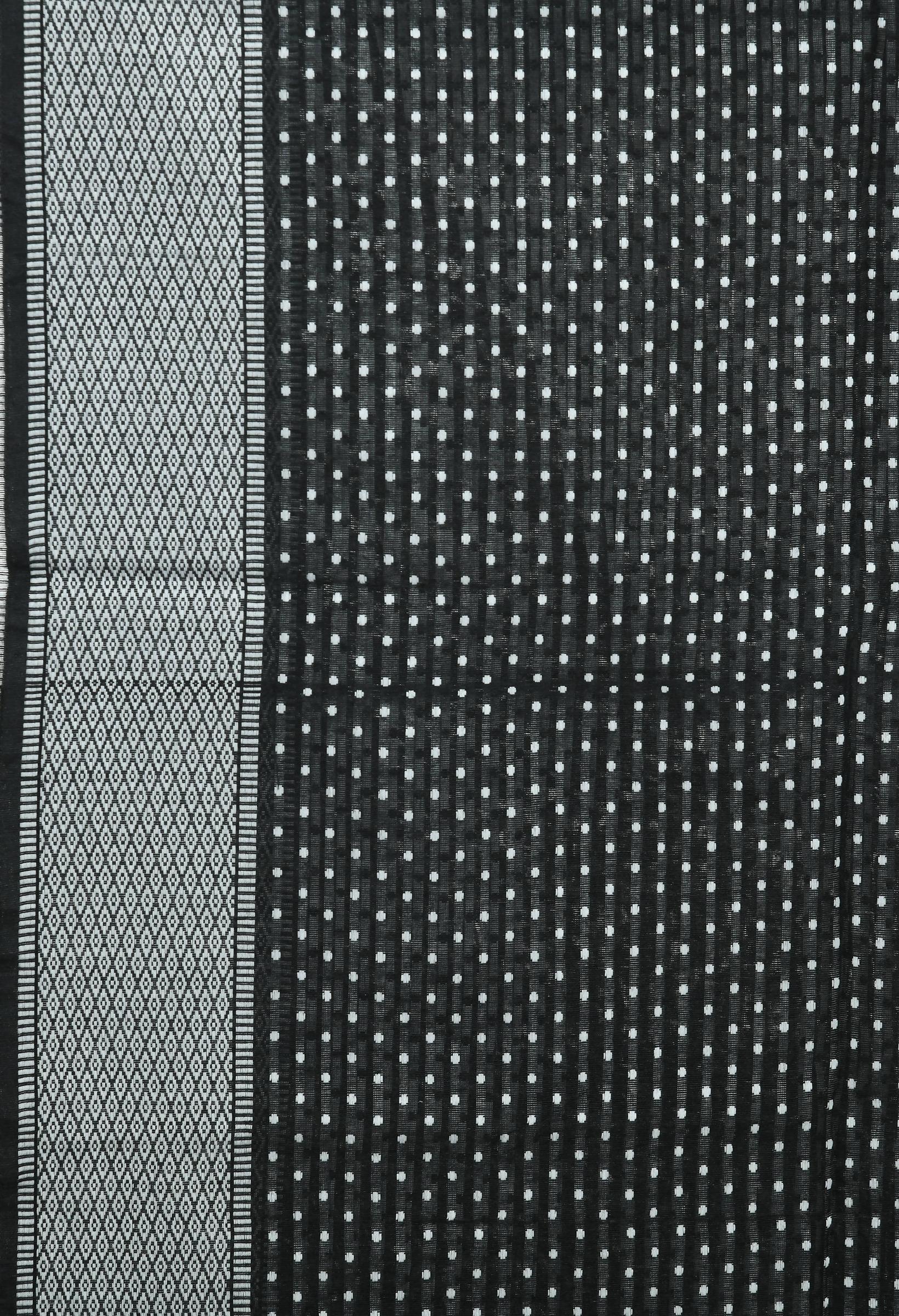 Mominos Fashion Moeza Handloom Cotton Black Dot Dupatta - Distacart