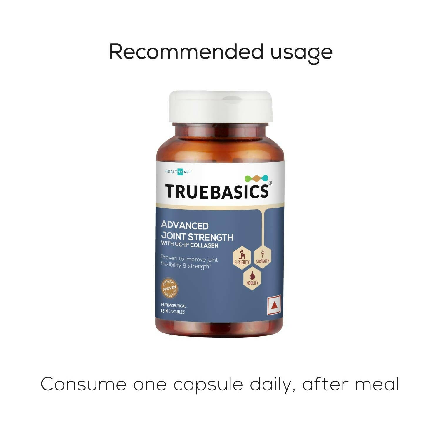 TrueBasics Advanced Joint Strength Capsules with UC-II Collagen - Distacart