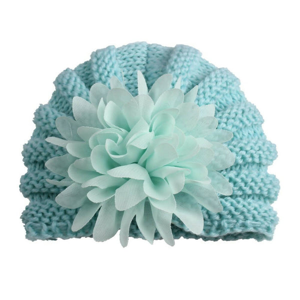 BabyMoon Baby Knitted Flower Cap - Distacart