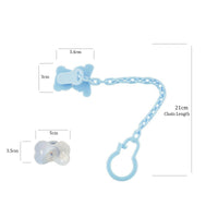 Thumbnail for Safe-O-Kid Safe-O-Kid-Baby Pacifier/Nipple With Chain And Clip, in cute Cartoon shape Helps In Preventing From Dust - (Blue) - Distacart