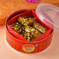 Thumbnail for Peacock Rakhi & Kesar Pista Karachi Halwa