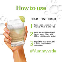 Thumbnail for Kapiva Ayurveda Amla & Zinc Fizz - Lime Flavour