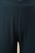 Thumbnail for Janasya Women's Teal Rayon Solid Kurta With Pant And Dupatta - Distacart