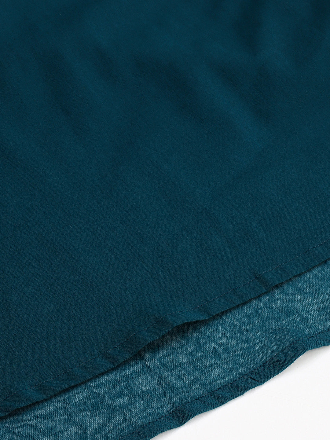 Janasya Women's Teal Cotton Solid A-line Western Dress - Distacart