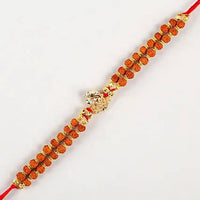 Thumbnail for Ganesha Minimal Style Rakhi And Kaju Rolls Box - Distacart