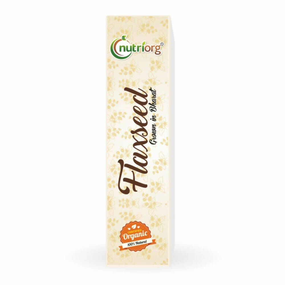Nutriorg Organic Raw Flaxseeds - Distacart