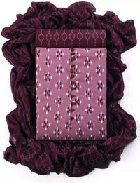 Thumbnail for Pink Cotton Printed Unstitched Dress Material - Amara - Distacart