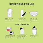 Thumbnail for Pee Safe Organic Cotton Biodegradable Sanitary Pads-Quarterly Pack - Distacart