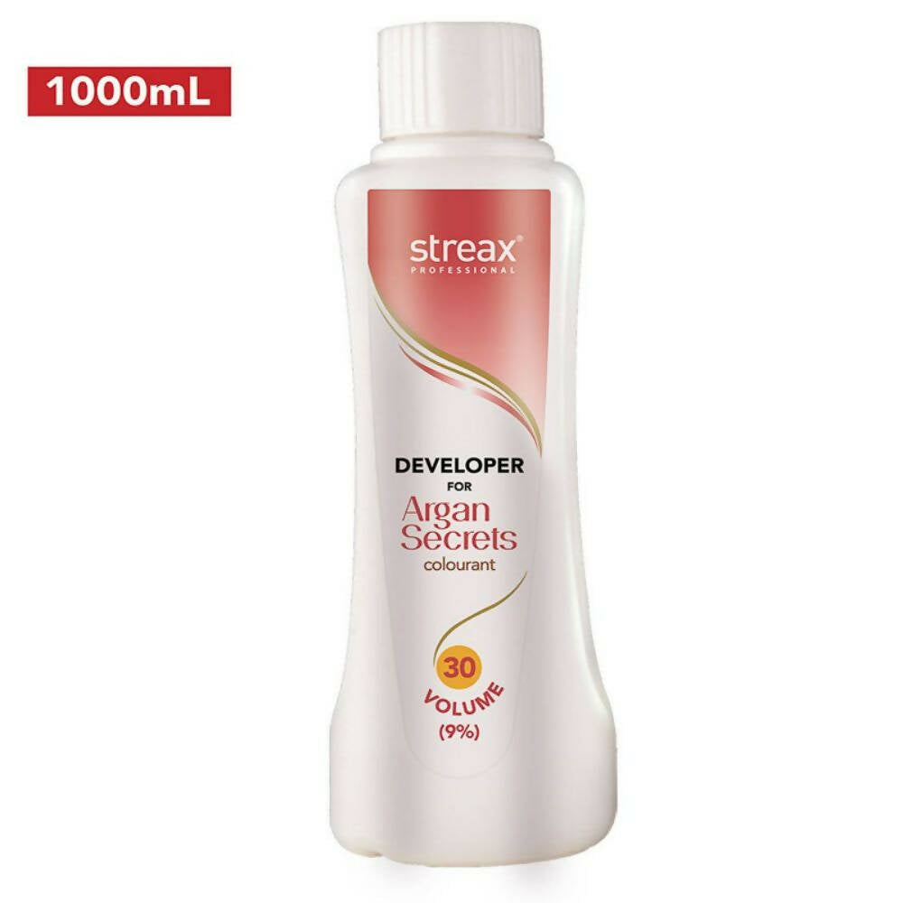 Streax Professional Developer for Argan Secrets Colourant - 30 Volume 9% - Distacart