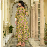 Thumbnail for PartyWear Designer Golden Yellow Pure Maslin Palazzo Suit - Anbazaar - Distacart