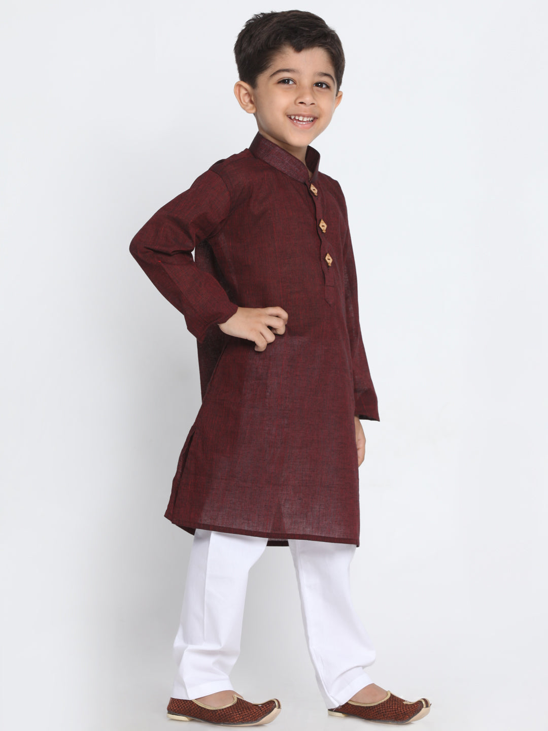 Vastramay A pure south handloom cotton kurta pyjama For Boys - Distacart