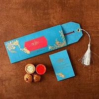 Thumbnail for Exclusive Zardosi Rakhi & Almonds Jar - Distacart