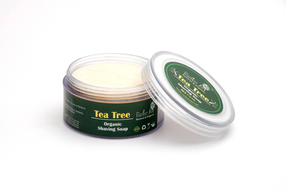 Rustic Art Tea Tree Organic Shaving Soap - Distacart