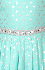 Thumbnail for Lil Drama Fusion Fair Girls Blue Dhoti Jumper - Distacart