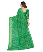 Thumbnail for Vamika Linen Jari Border Green Bollywood Style Saree - Distacart