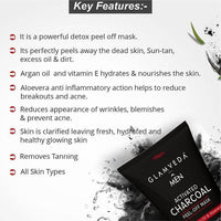 Thumbnail for Glamveda Men Activated Charcoal Peel Off Mask