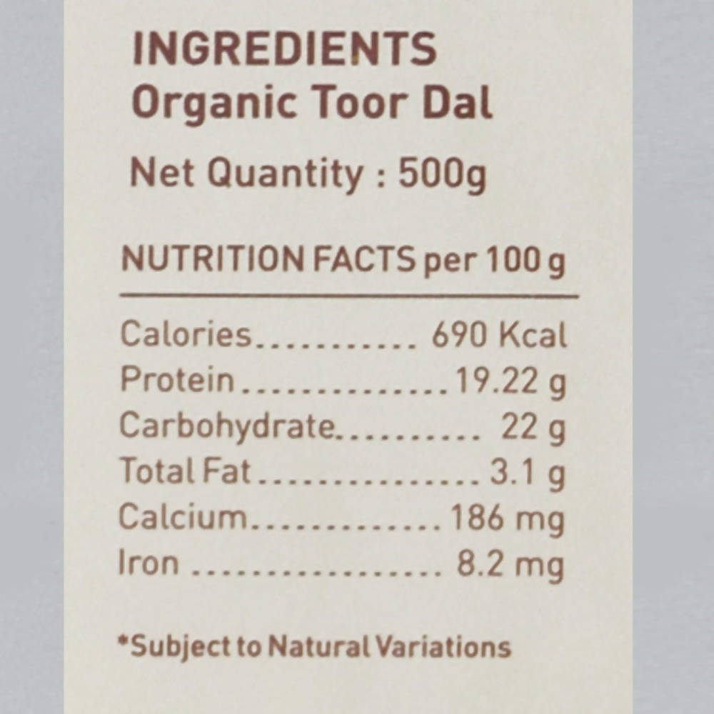 Pure & Sure Toor Dal Traditional Organic Pulses online