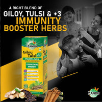 Thumbnail for Zandu Giloy Tulsi Juice (3 herbs) - Distacart