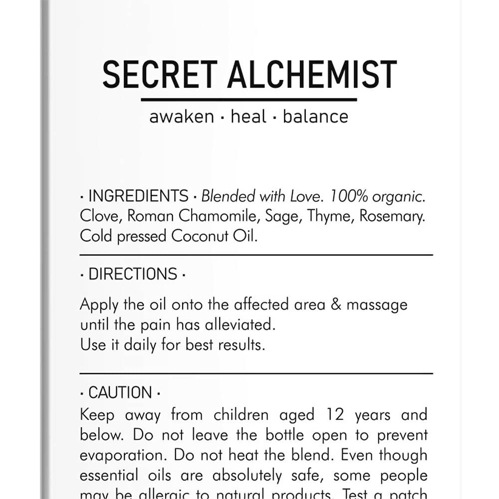 Secret Alchemist Relief Joint Pain Oil - Distacart