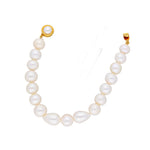 Thumbnail for J Pearls Single Line White Pearl Bracelet - Real Pearl Jewelry - Distacart