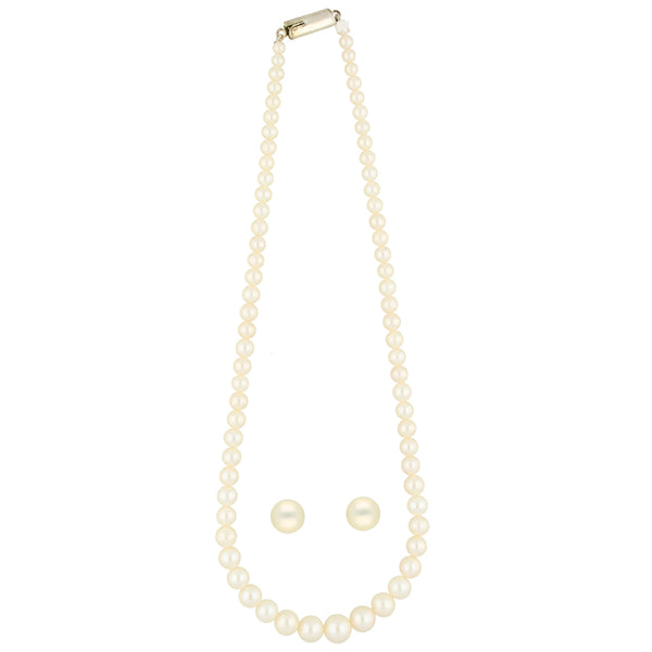 J Pearls Single Line Round Pearl Necklace - Real Pearl Jewelry - Distacart