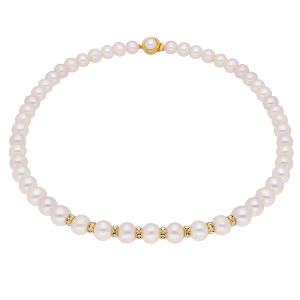 J Pearls Simple Pearl Set - Real Pearl Jewelry - Distacart
