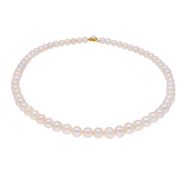 J Pearls Round Pearl Necklace - Real Pearl Jewelry - Distacart
