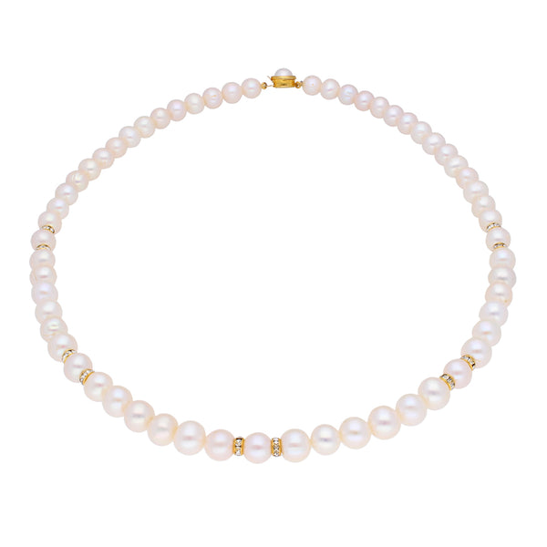 J Pearls Charming Pearl Necklace - Real Pearl Jewelry - Distacart