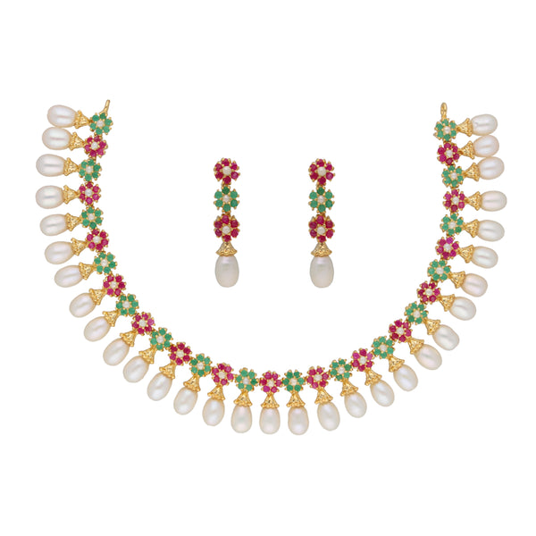 J Pearls Cherry Pearl Necklace - Real Pearl Jewelry - Distacart