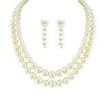 Thumbnail for J Pearls New Dual Line Classic Pearl Necklace - Real Pearl Jewelry - Distacart