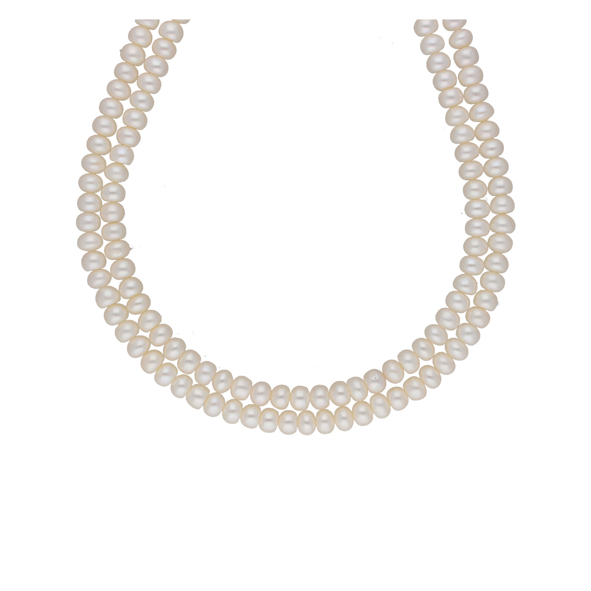 J Pearls Eeshani 2 Lines Pearl Necklaces - Real Pearl Jewelry - Distacart