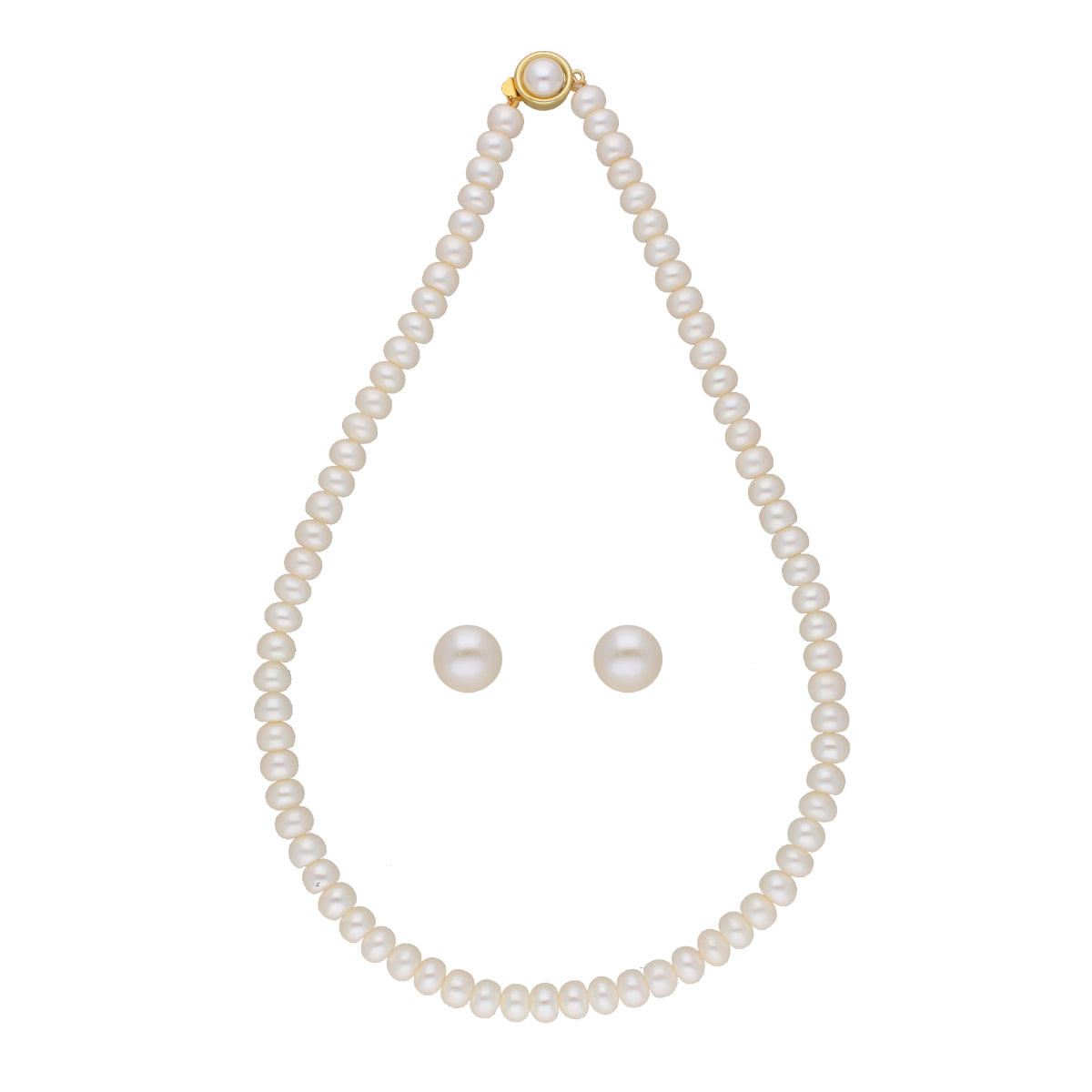 J Pearls Twisted 1 Line Pearl Necklaces - Real Pearl Jewelry - Distacart
