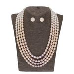 Thumbnail for J Pearls Tulsi 4 Lines Pearl Necklaces - Real Pearl Jewelry - Distacart