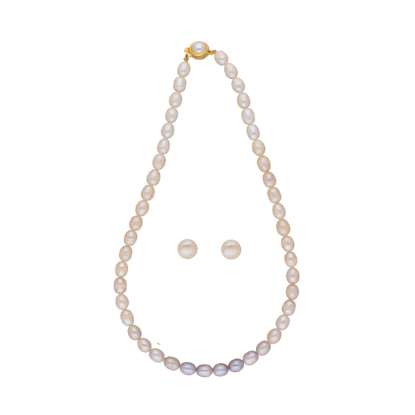 J Pearls Baani 1 Line Pearl Necklaces - Real Pearl Jewelry - Distacart