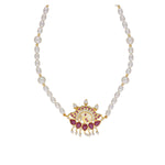 Thumbnail for J Pearls Fancy 1 Line Oval Pearl Necklaces - Real Pearl Jewelry - Distacart