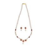 Thumbnail for J Pearls Januja 1 Line Round Pearl Necklaces - Real Pearl Jewelry - Distacart