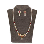 Thumbnail for J Pearls Januja 1 Line Round Pearl Necklaces - Real Pearl Jewelry - Distacart