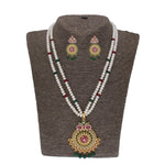 Thumbnail for J Pearls Kashika 2 Lines Round Pearl Necklaces - Real Pearl Jewelry - Distacart