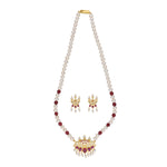 Thumbnail for J Pearls Widisha 1 Line Round Pearl Necklaces - Real Pearl Jewelry - Distacart