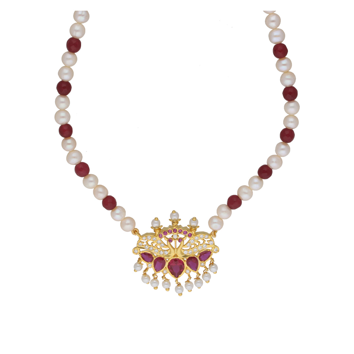 J Pearls Widisha 1 Line Round Pearl Necklaces - Real Pearl Jewelry - Distacart