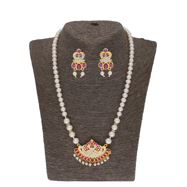 J Pearls Tulsi 1 Line Round Pearl Necklaces - Real Pearl Jewelry - Distacart