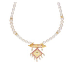 Thumbnail for J Pearls Yochana 1 Line Round Pearl Necklaces - Real Pearl Jewelry - Distacart