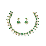 Thumbnail for J Pearls Lopa 1 Line Oval Necklace Set - Real Pearl Jewelry - Distacart