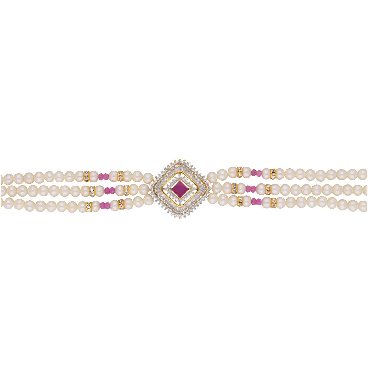 J Pearls Falguni Pearl Choker - Real Pearl Jewelry - Distacart