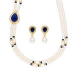 Thumbnail for J Pearls Striking 2 String Necklace Set - Real Pearl Jewelry - Distacart