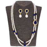 Thumbnail for J Pearls Striking 2 String Necklace Set - Real Pearl Jewelry - Distacart