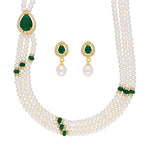 Thumbnail for J Pearls Famous 3 String Necklace Set - Real Pearl Jewelry - Distacart